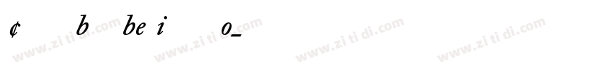 CaslonBookBE ItalicO字体转换
